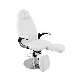 Hydraulic foot care chair azzurro 713a white