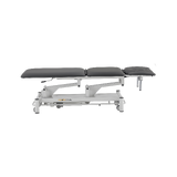 Electric massage table 5 sections - Rila PRO - White frame, grey upholstery