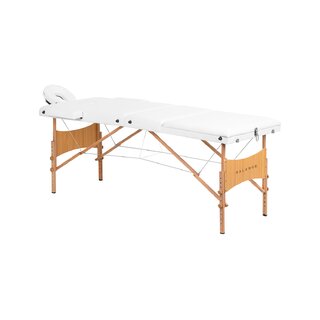 Foldable massage table Balance Lux wood 3-part 190x70 white