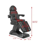 Electric treatment chair lux black