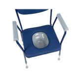 Upholstered toilet seat Blue TIM