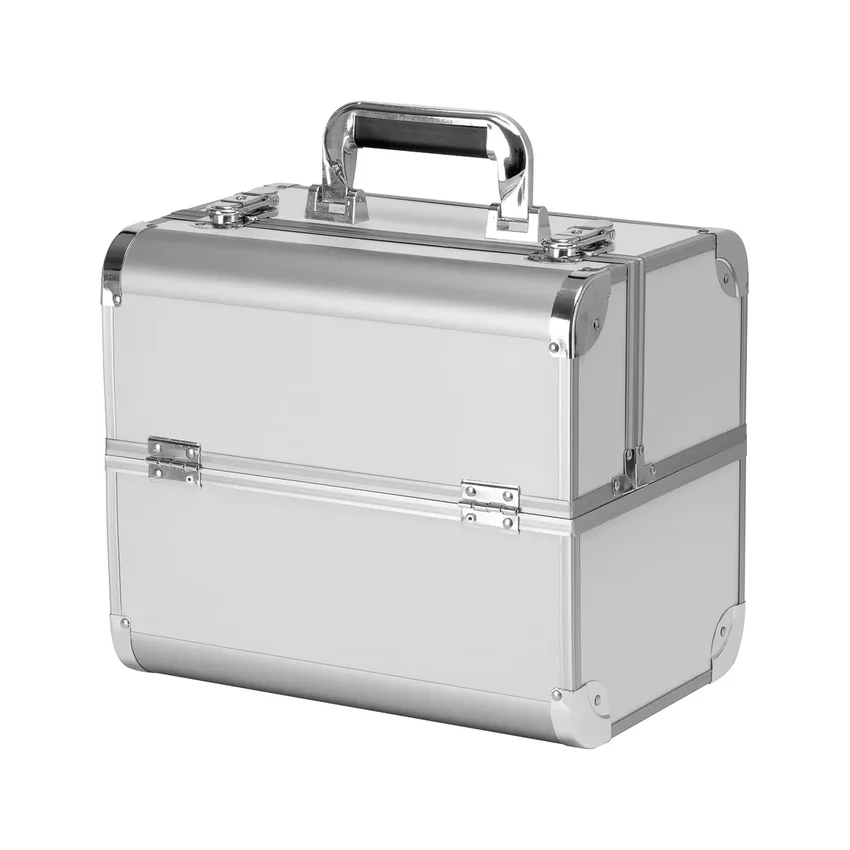 Makeup bag large - Silver