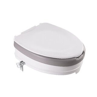 Soft cushion for raised toilet seat