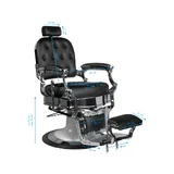 Gabbiano Retro Ernesto Barber Chair - Black