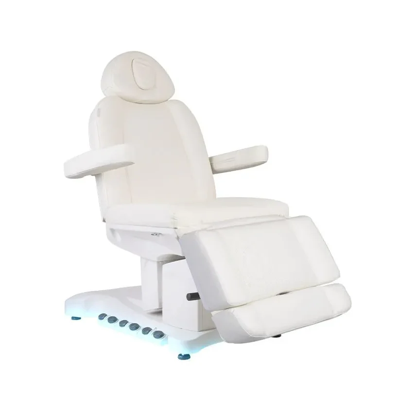 Heated electric treatment chair Azzurro 708B 4 motors - white
