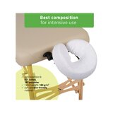 Terry cloth headrest cover - white