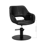 Barber chair Gabbiano Morena Black