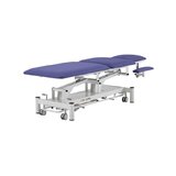 Electric massage table 5 sections - Rila PRO - White frame, blue upholstery