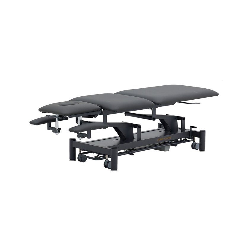 Electric massage table 5 sections - Rila PRO - Grey frame, grey upholstery