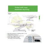 Cosmetic treatment chair, electric Elara PRO 6P - white