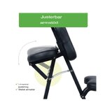 Energy massage chair - black