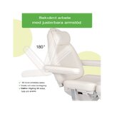 Cosmetic treatment chair, electric Elara PRO 6P - white