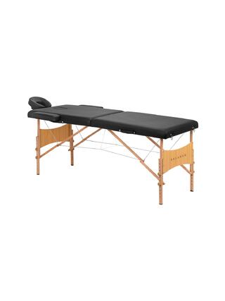 Foldable massage table Balance wood 2-part black