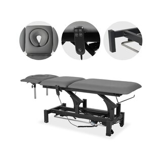 Fortis 5 ERGO massage table, electric foot control - gray