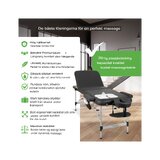 Portable massage table Adele 70cm - Black