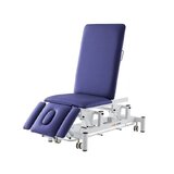 Electric massage table 5 sections - Rila PRO - White frame, blue upholstery