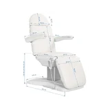 Electric adjustable treatment chair Eclipse 3 white