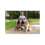 Wheelchair transport foldable with handle