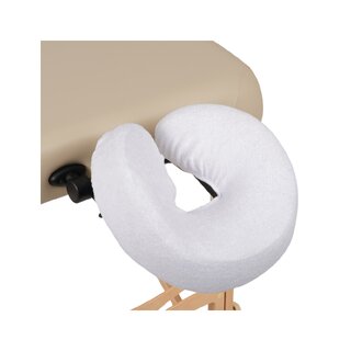 Terry cloth headrest cover - white