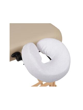 Terry cloth headrest cover - white