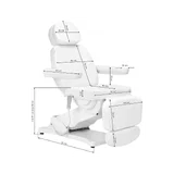 Electric treatment chair SILLON CLASSIC – 3 motors with heating, white (2nd edition)