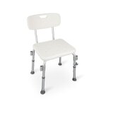Shower chair with backrest and armrests