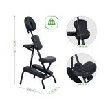Energy massage chair - black