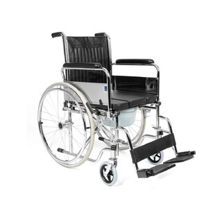 Foldable wheelchair with toilet function