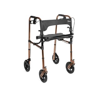 Rollator 4-wheel with brakes and seat - DEFENDER