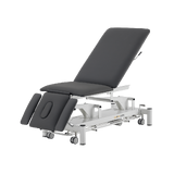 Electric massage table 5 sections - Rila PRO - White frame, grey upholstery