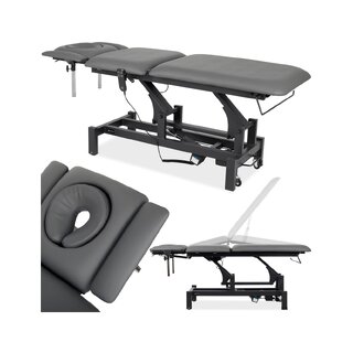 Fortis 5 ERGO massage table, electric height adjustment, hand remote control, wheels
