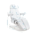 Azzurro Lux Electric Chair for aesthetic treatments 5 motors white