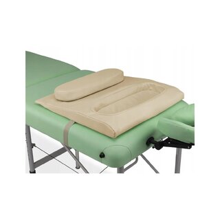 Chest hole pillow massage bench K033 Beige