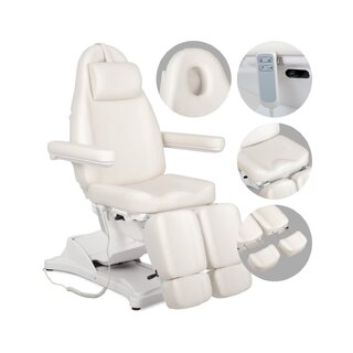 Cosmetic treatment chair, electric Elara PRO 6P - white