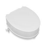 Raised toilet seat with lid up to 250 kg