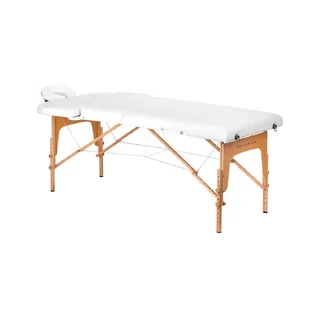 BALANCE folding wooden massage table, 2 segments, white