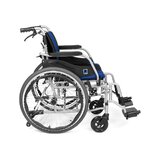 Foldable comfort wheelchair with aluminum frame – Suitable for indoors and outdoors