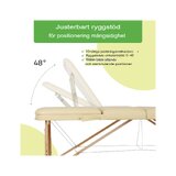 Portable massage table Bianca - Beige