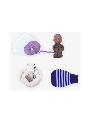 Training package 1A for midwives - Fetal model set - Black