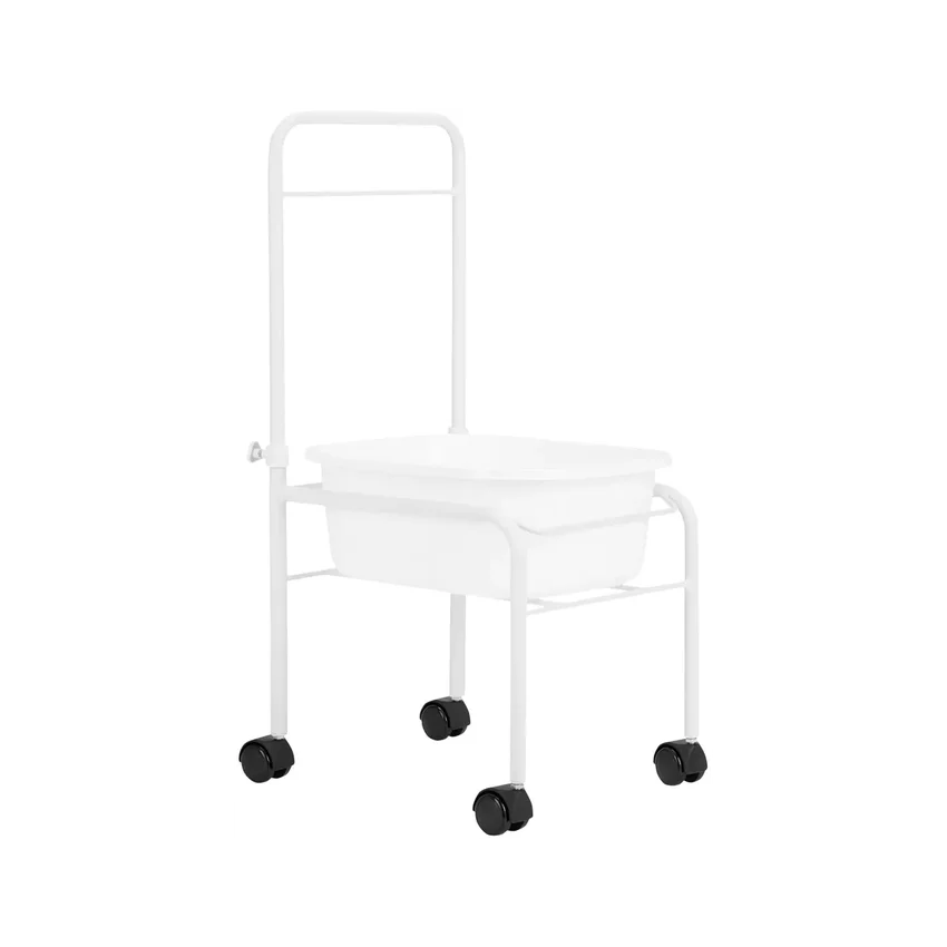 Foot bath foot care on wheels - White