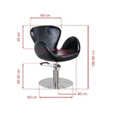 Customer chair Amsterdam Gabbiano - black
