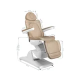 Electric treatment chair azzurro 870 3 strong cappuccino
