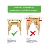 Portable massage table Bianca - Beige