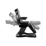 Electric treatment chair lux black